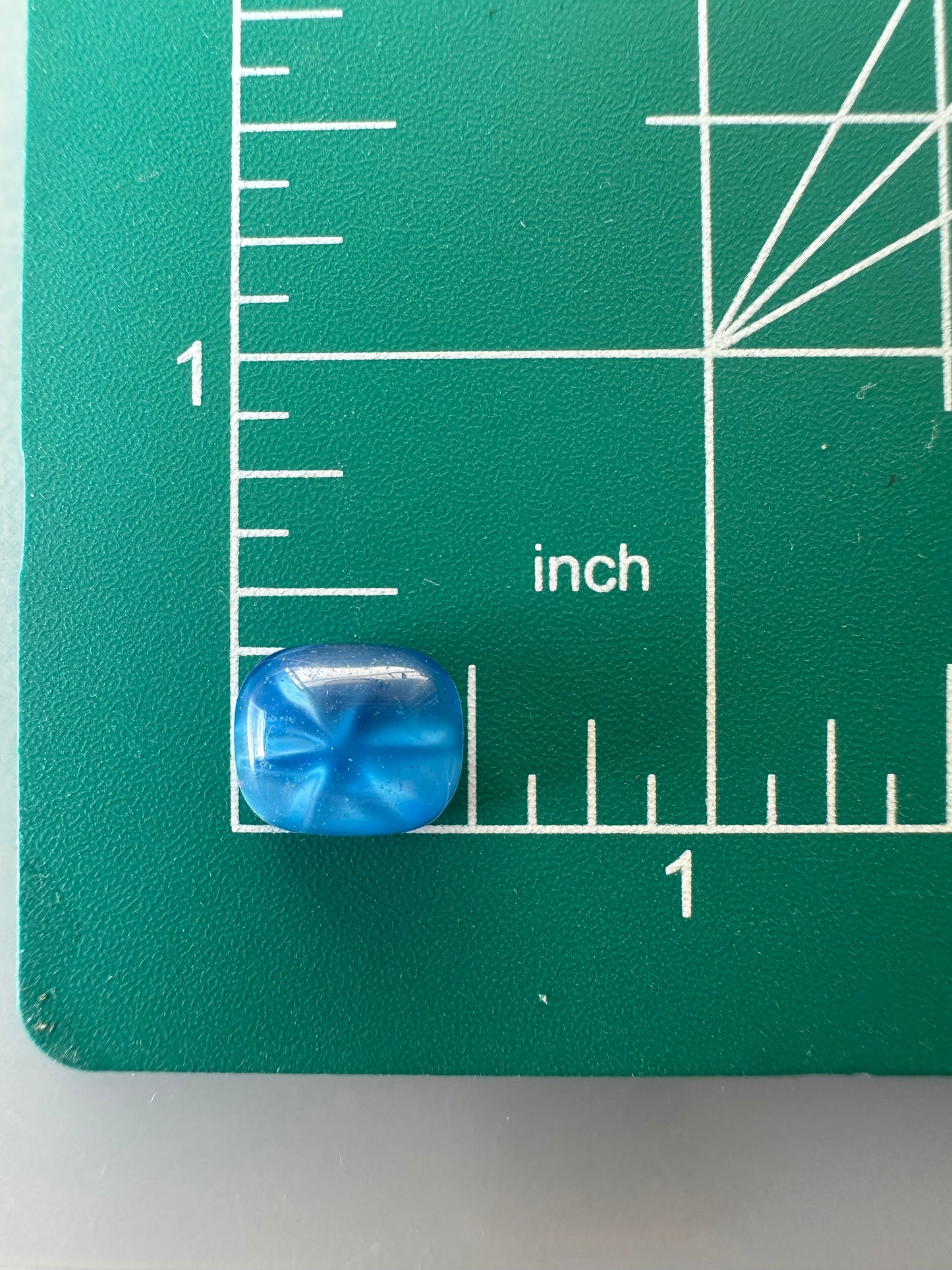 Antique Art Deco Glass Cabochon Faux Star Sapphire Circa 1920