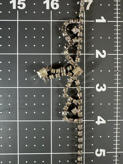 Vintage 1950’s Era Mid-century Rhinestone Choker Necklace