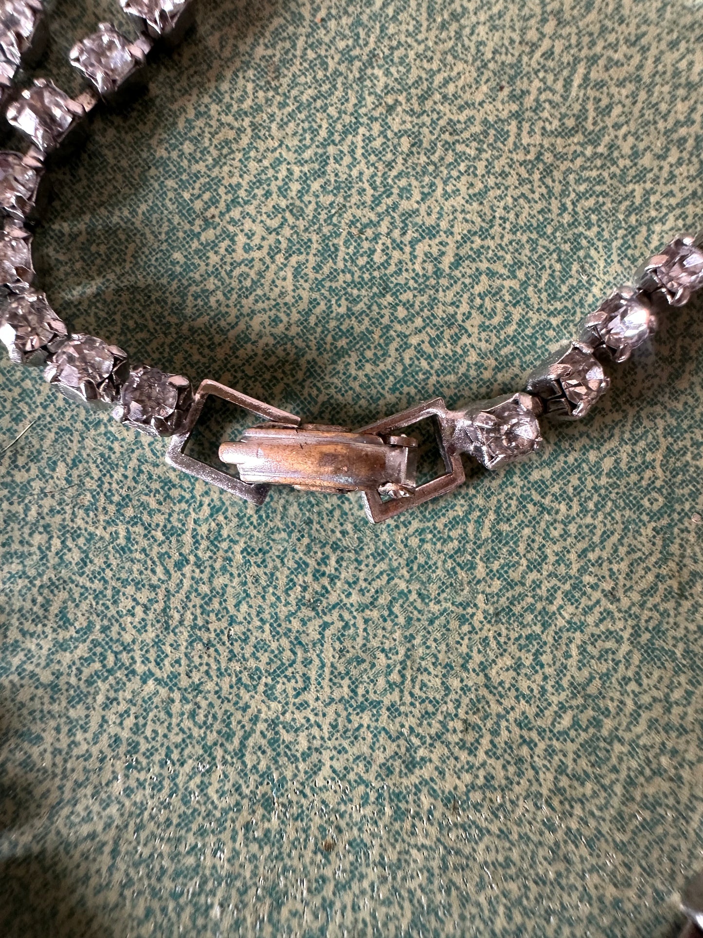 Vintage 1950’s Era Mid-century Rhinestone Choker Necklace