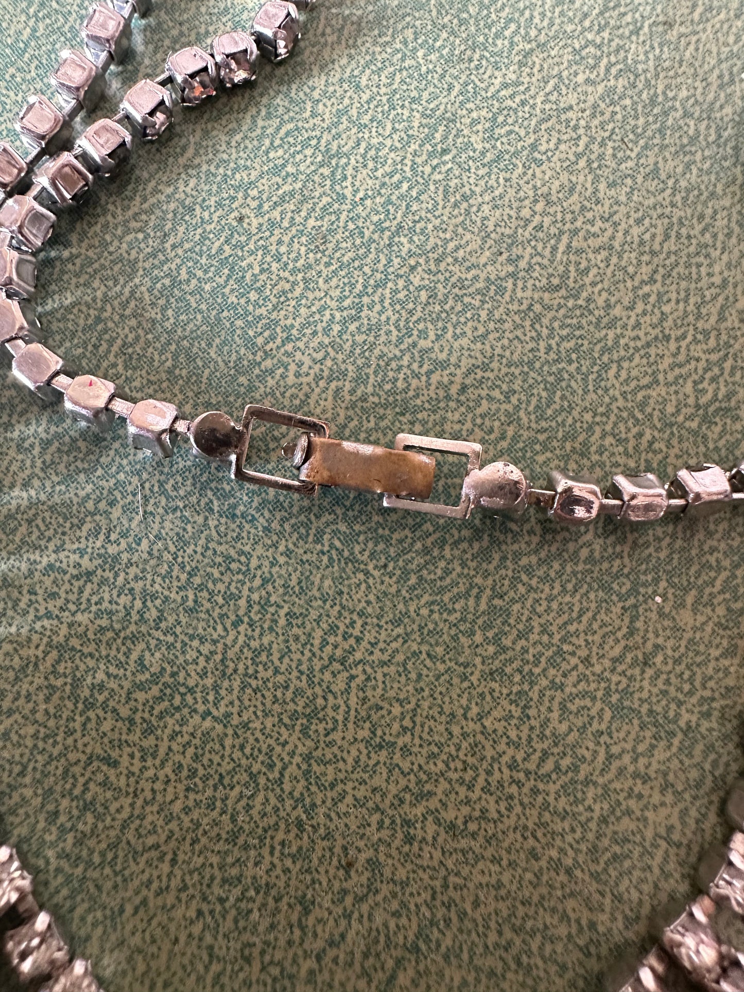 Vintage 1950’s Era Mid-century Rhinestone Choker Necklace