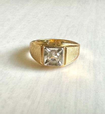 Vintage Men’s VARGAS 18kt HGE Electroplated Gold Ring Size 10