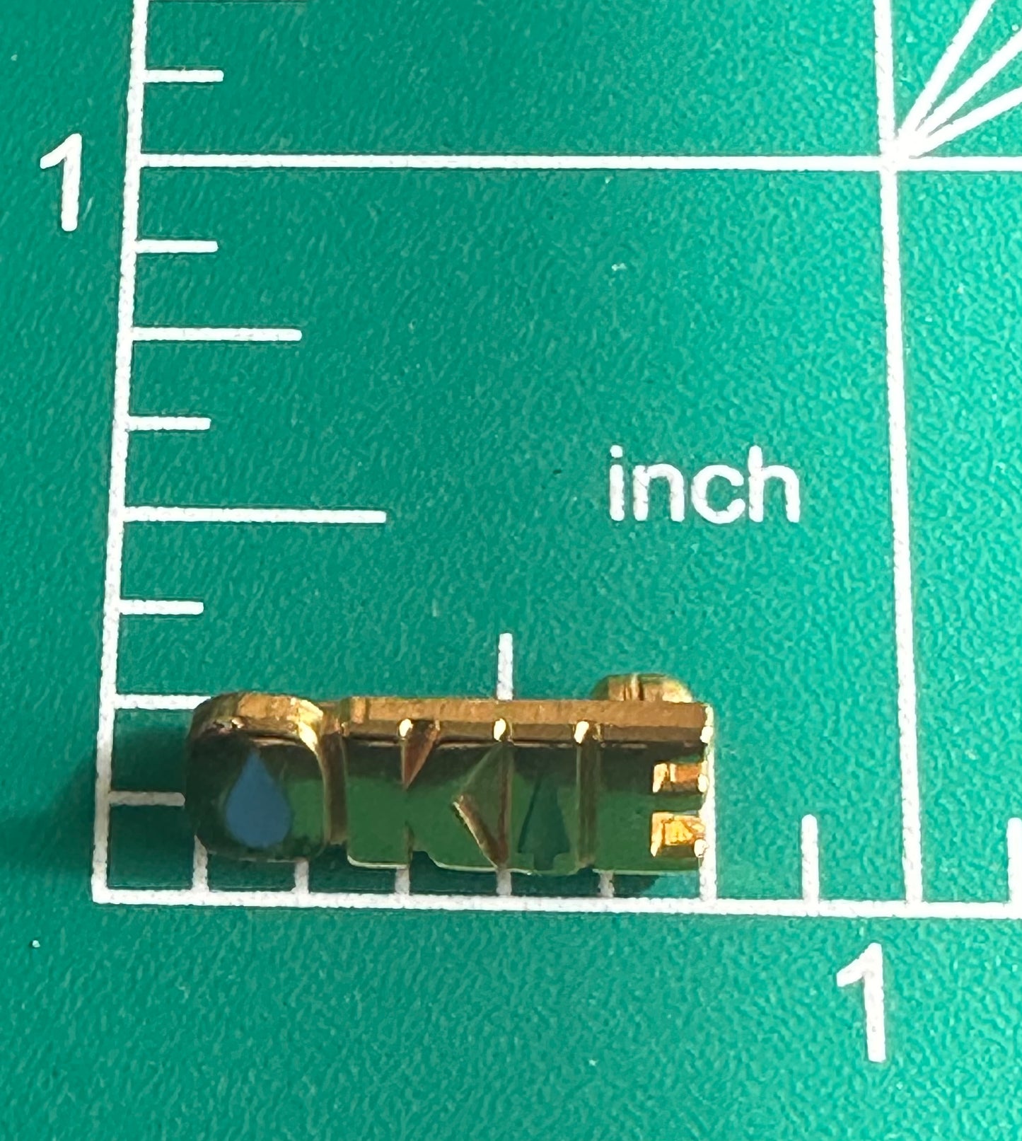 1960’s Goldtone Okie Lapel Pin Tie Tack with Enamel Tree and Water Drop