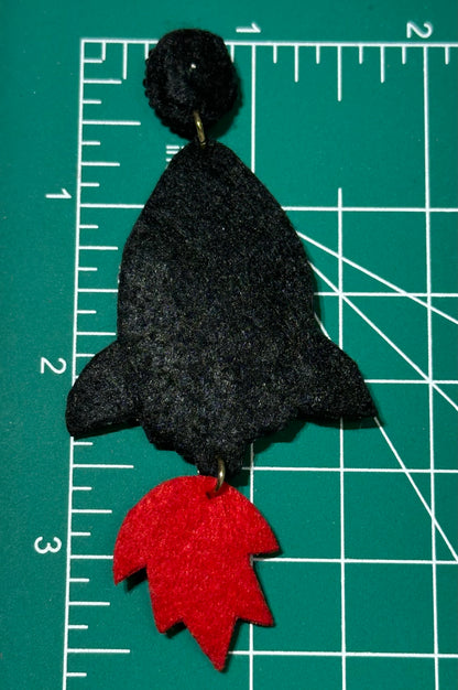 'I Need Space' Beaded Statement Earrings