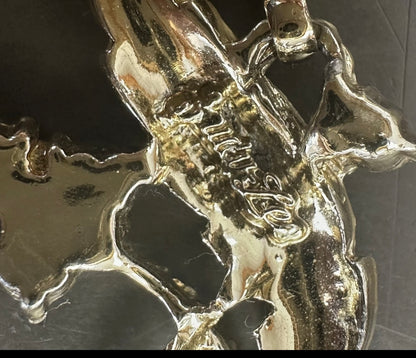 Vintage Judy Lee Signed Gold Tone Rhinestone 7” Bracelet Leaf