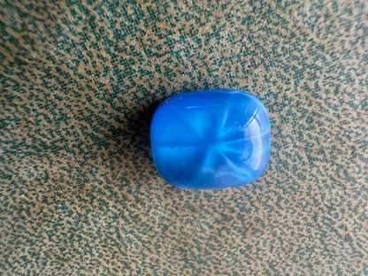 Antique Art Deco Glass Cabochon Faux Star Sapphire Circa 1920