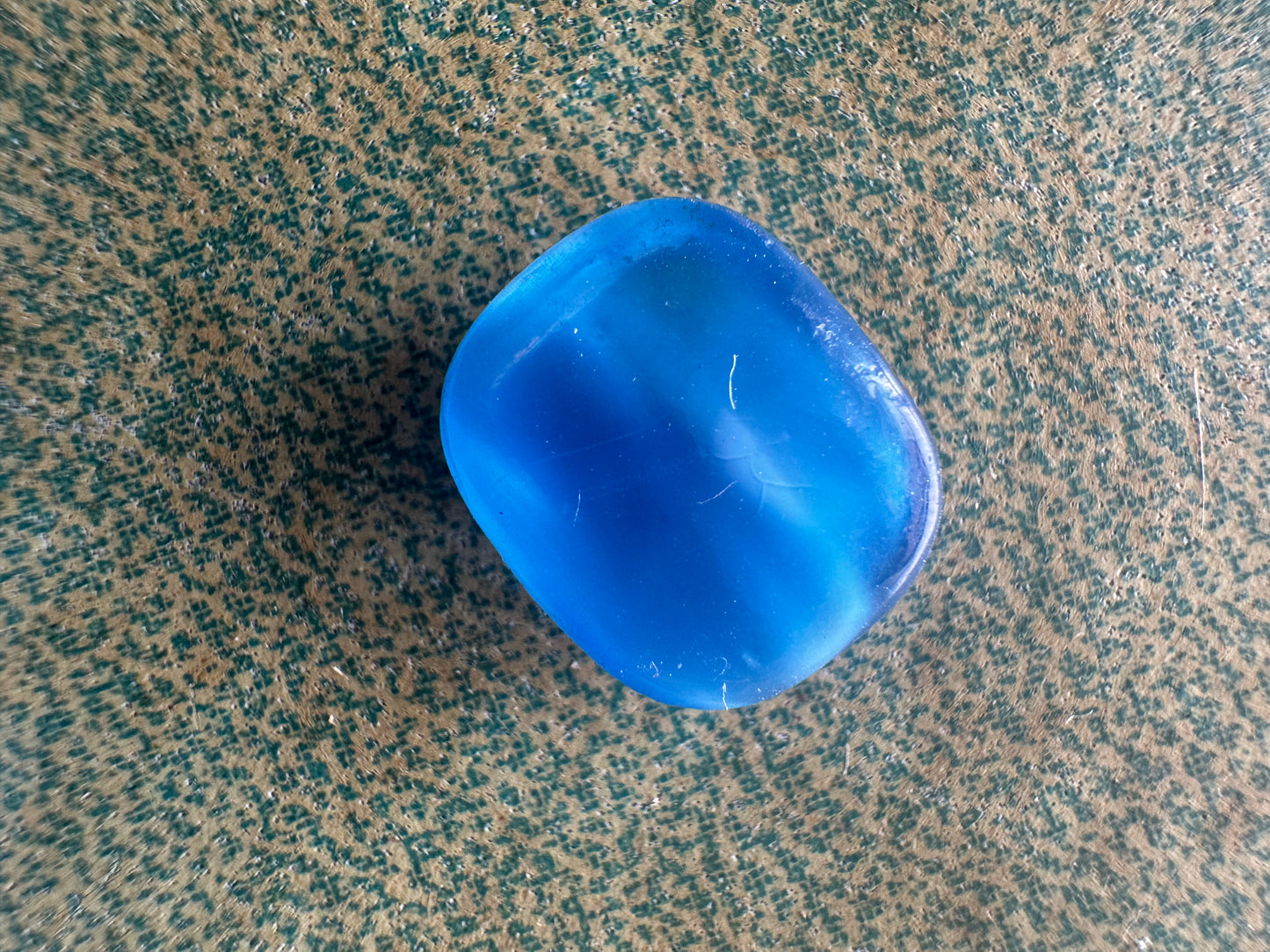 Antique Art Deco Glass Cabochon Faux Star Sapphire Circa 1920