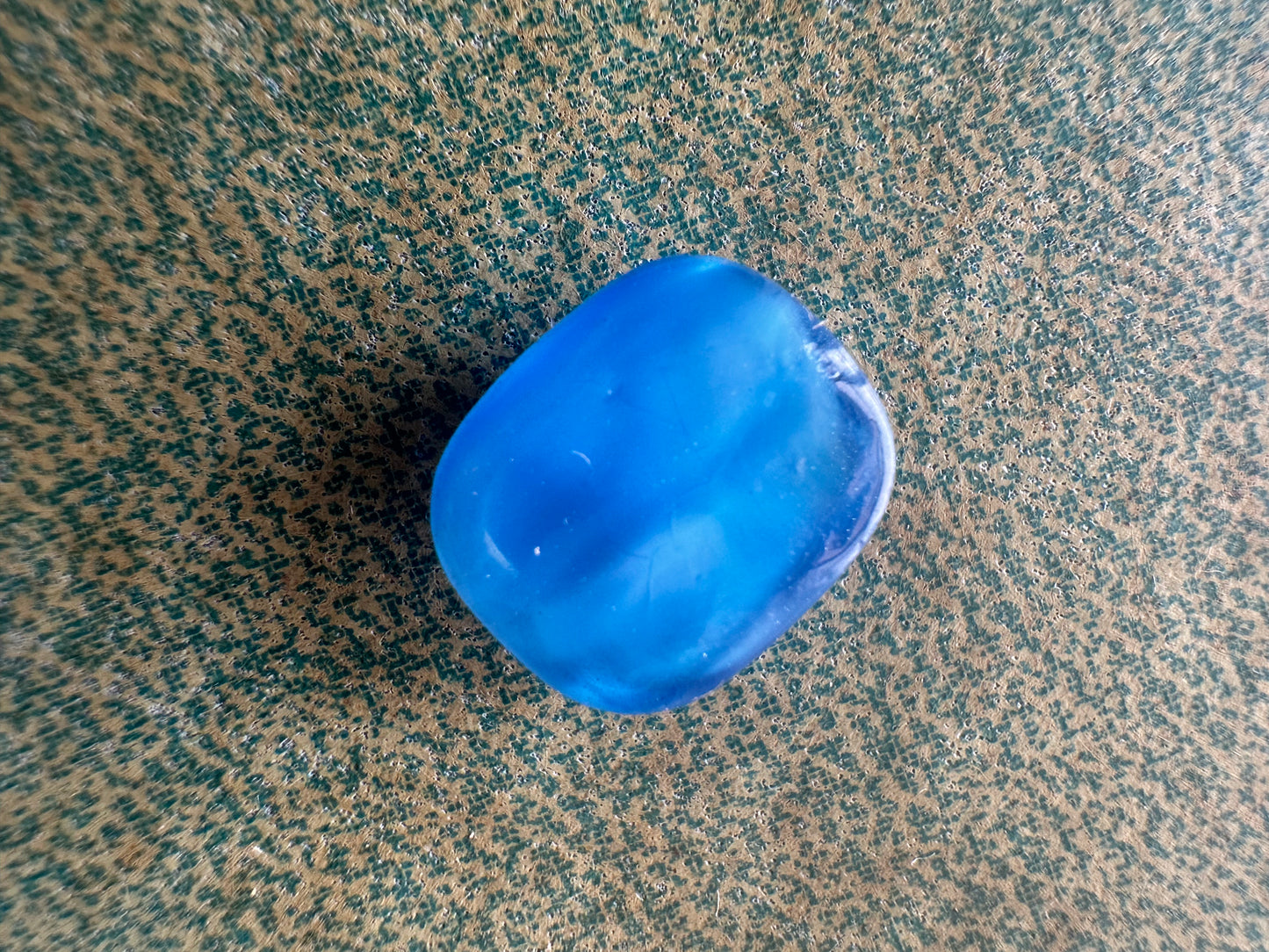 Antique Art Deco Glass Cabochon Faux Star Sapphire Circa 1920