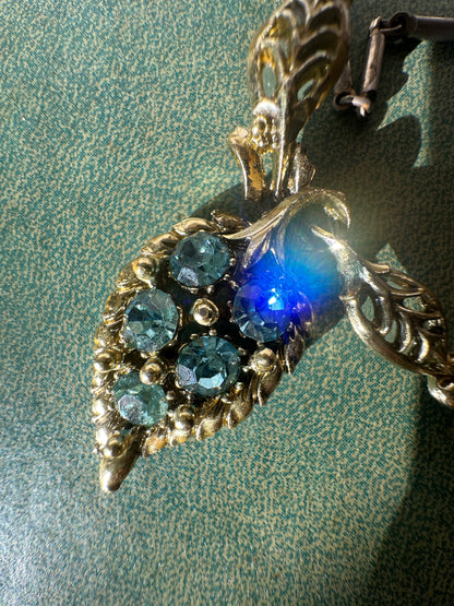 Mid-century Choker Necklace With Coro Style And Dupree Style Chain And Clasp