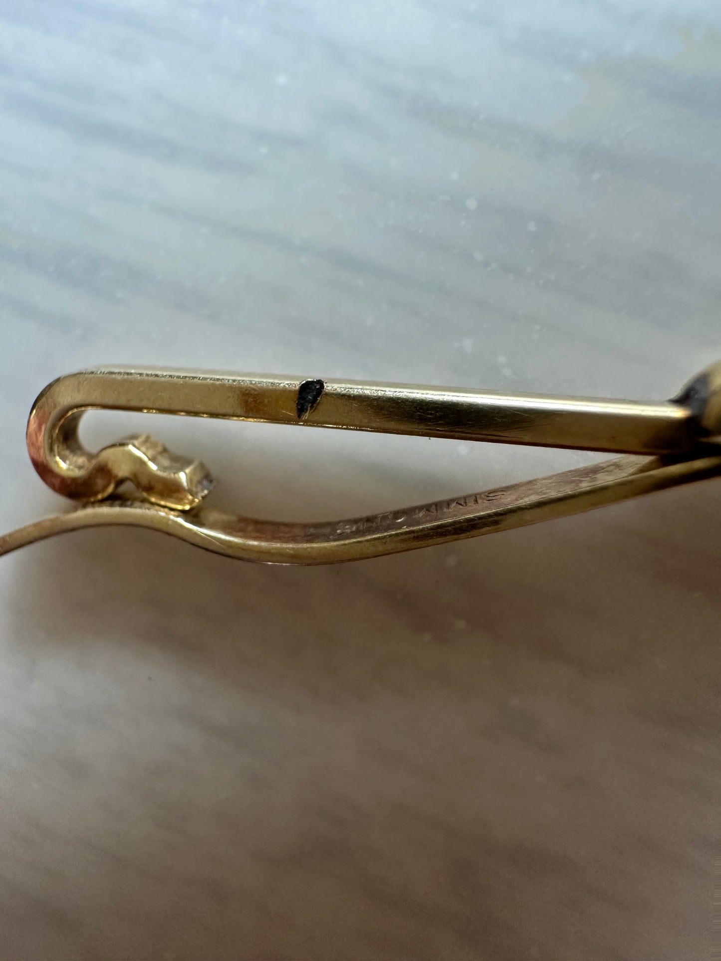 Vintage SIMMONS Collar Bar Tie Bar