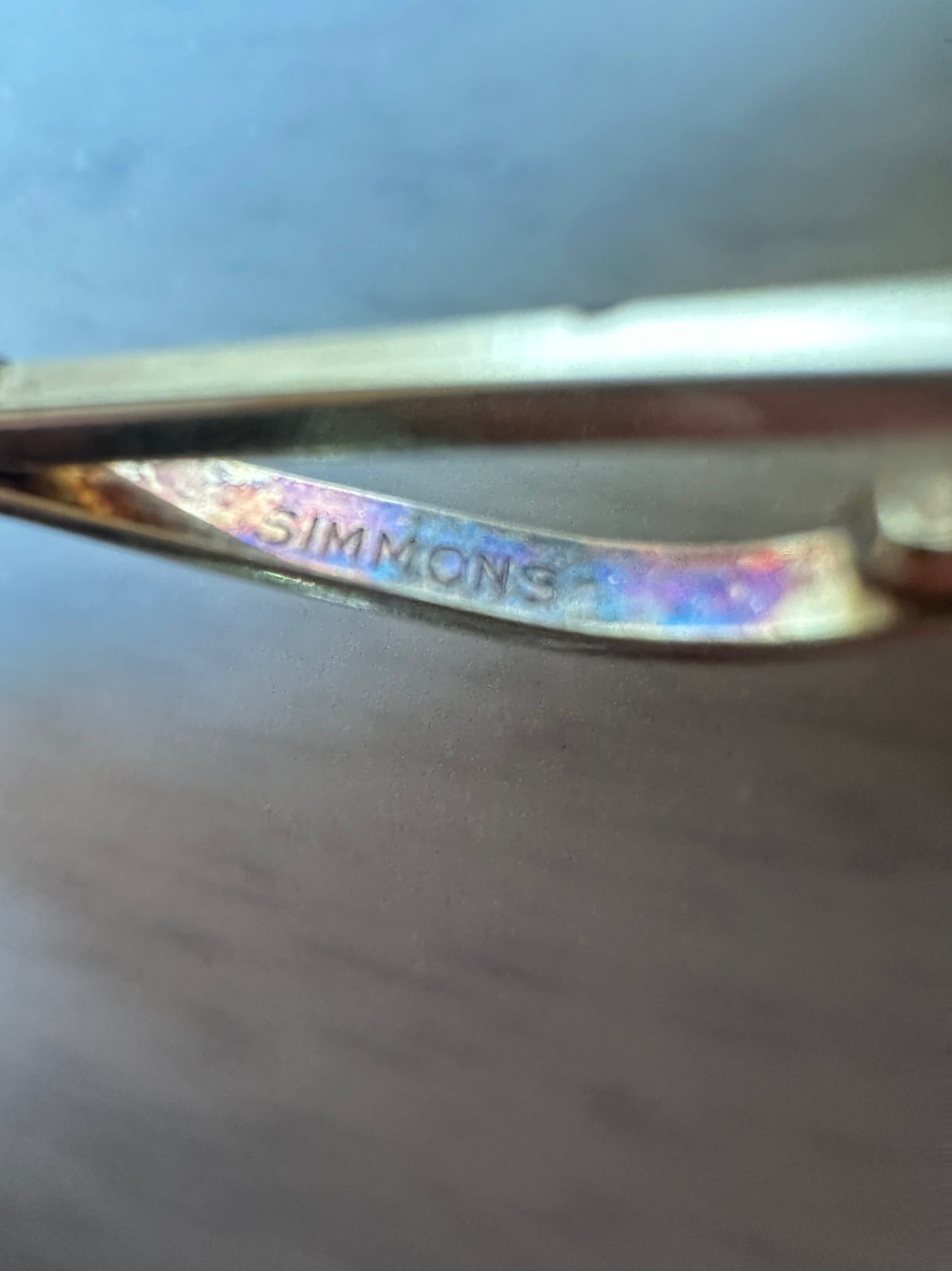 Vintage SIMMONS Collar Bar Tie Bar