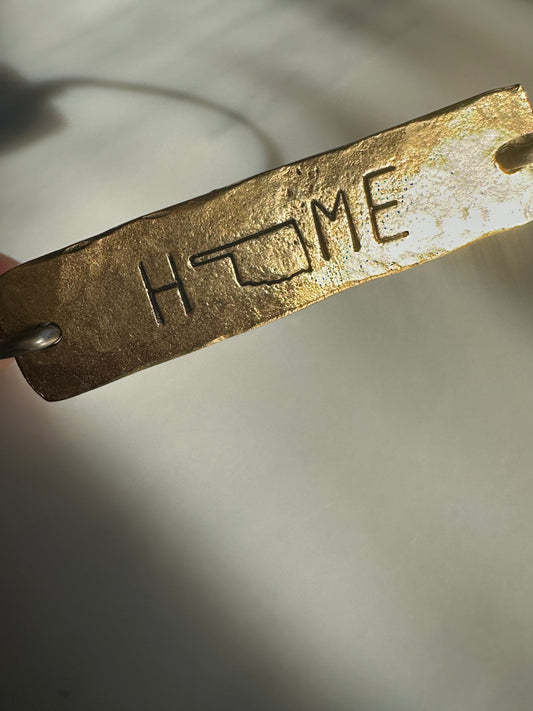 Gold And Silver Oklahoma Home Bangle Bracelet By Julio