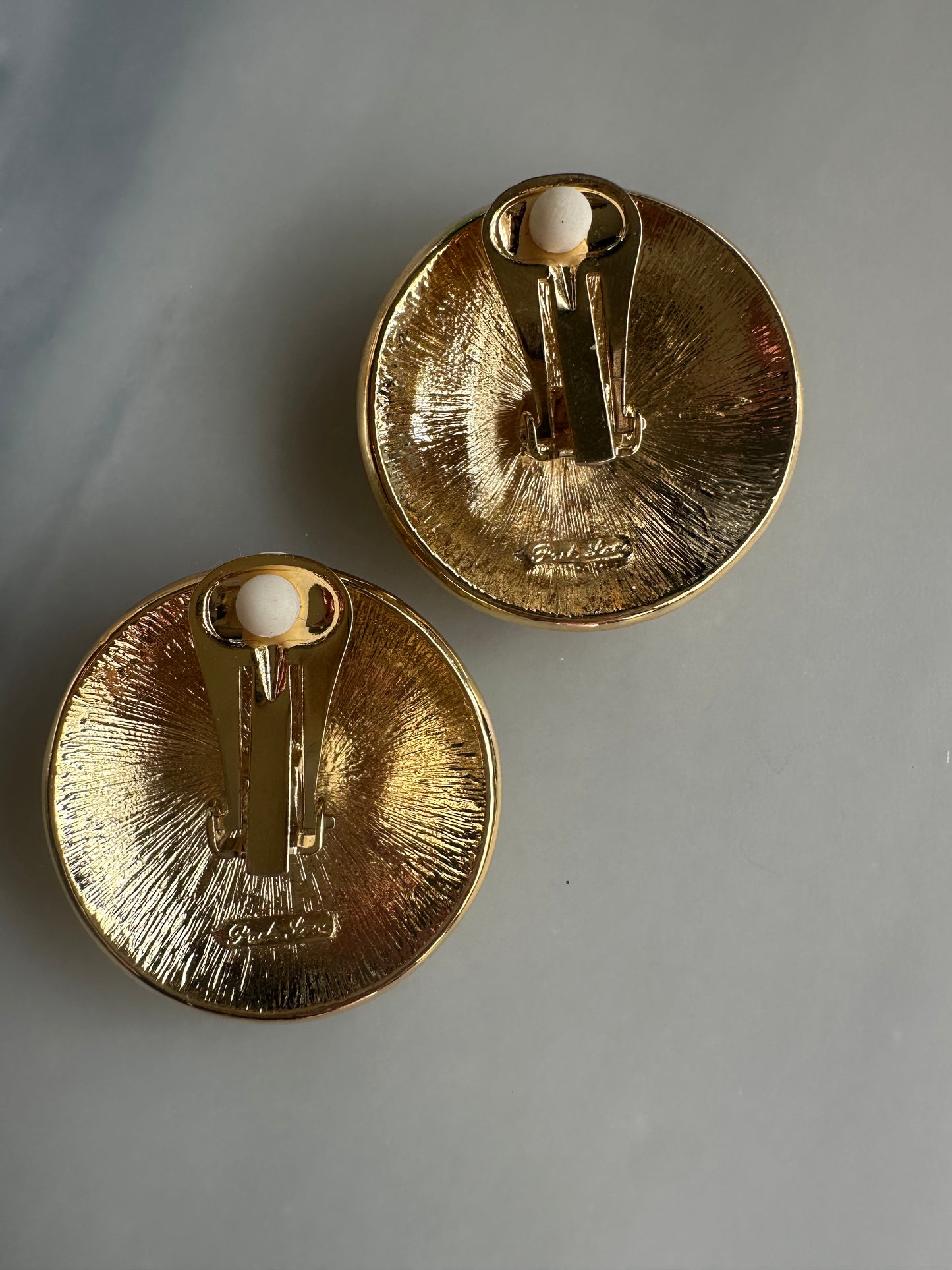 Vintage 1980’s Park Lane Signed Confetti Jewel Clip-on Earrings