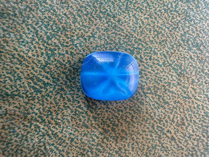 Antique Art Deco Glass Cabochon Faux Star Sapphire Circa 1920